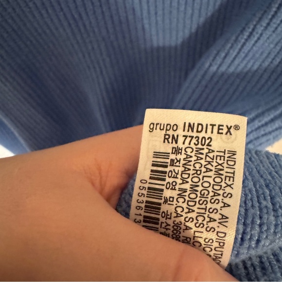 Zara Cerulean Blue Sweater - Picture 10 of 10